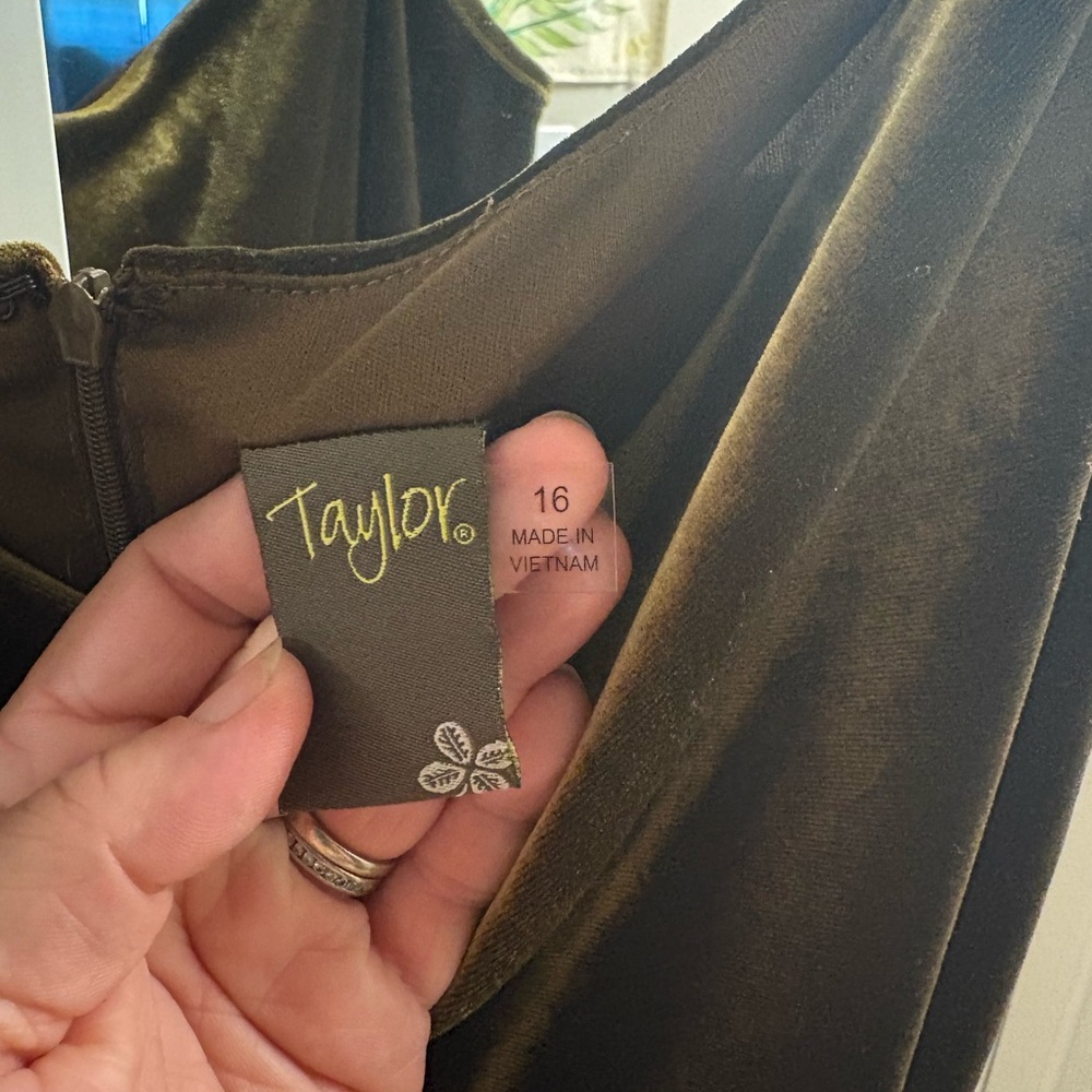 Taylor Luxe Velvet Gown in Deep Brown